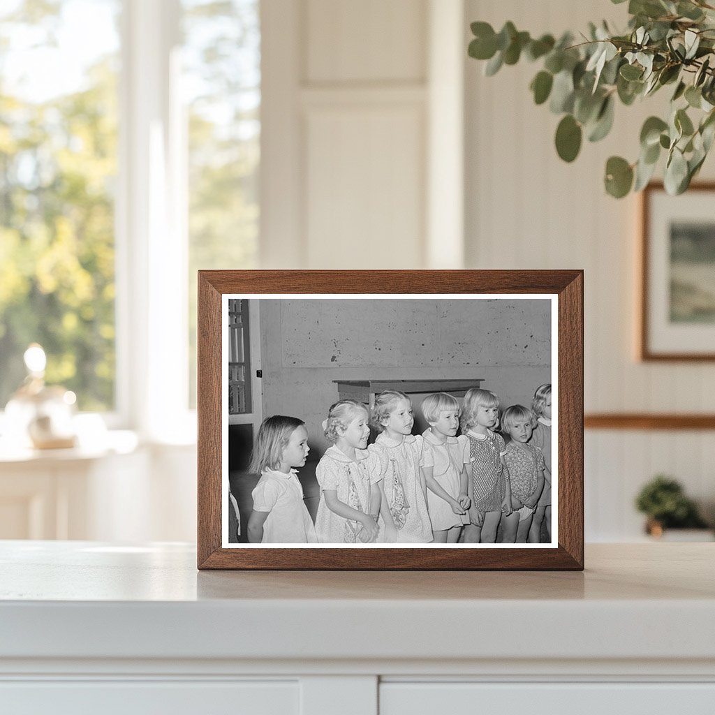 WPA Nursery School Children Singing Casa Grande 1940