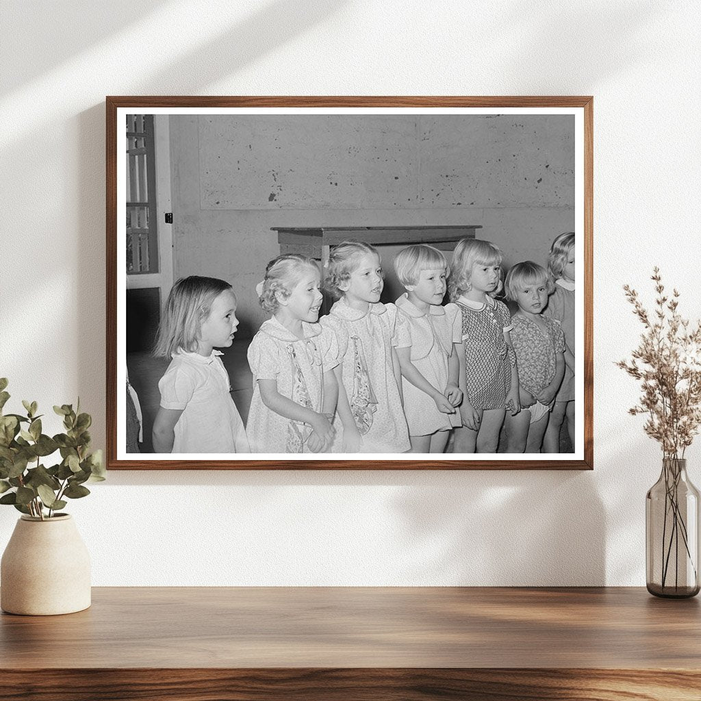 WPA Nursery School Children Singing Casa Grande 1940