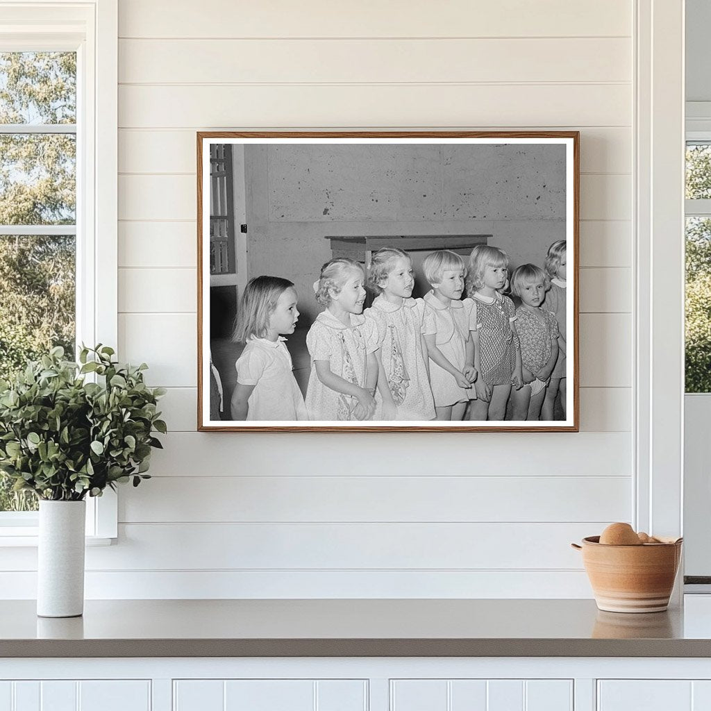 WPA Nursery School Children Singing Casa Grande 1940