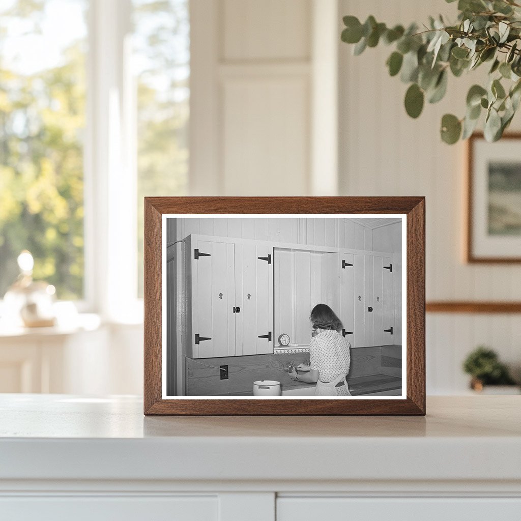 Woman at Kitchen Sink in Pinal County Arizona 1940