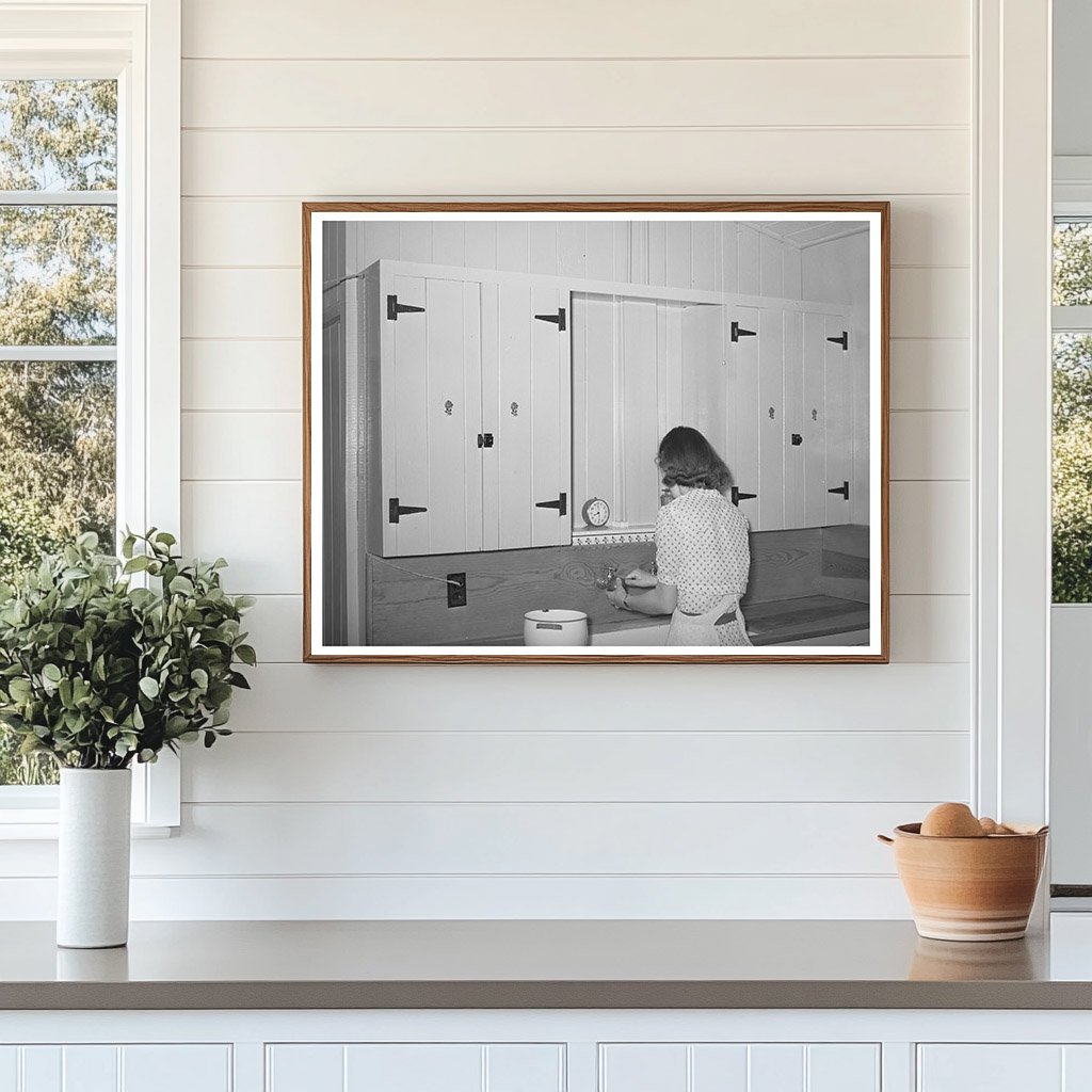 Woman at Kitchen Sink in Pinal County Arizona 1940