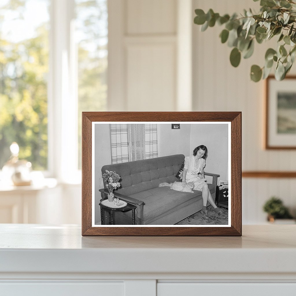 Woman in Living Room at Casa Grande Valley Farms 1940
