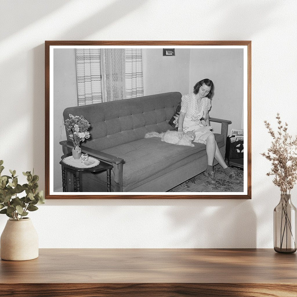 Woman in Living Room at Casa Grande Valley Farms 1940