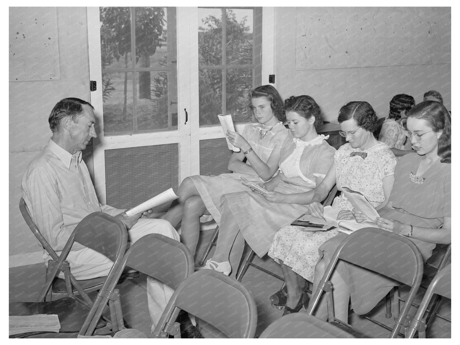 Casa Grande Farms Sunday School Session May 1940