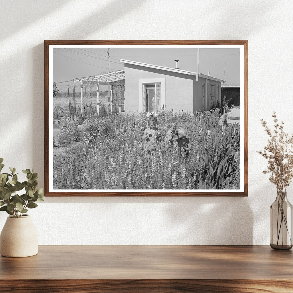 Children Picking Flowers in Casa Grande Valley Farms 1940