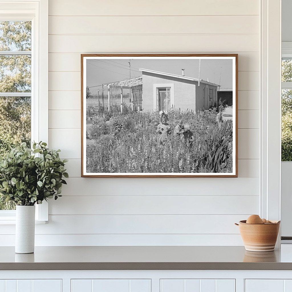 Children Picking Flowers in Casa Grande Valley Farms 1940