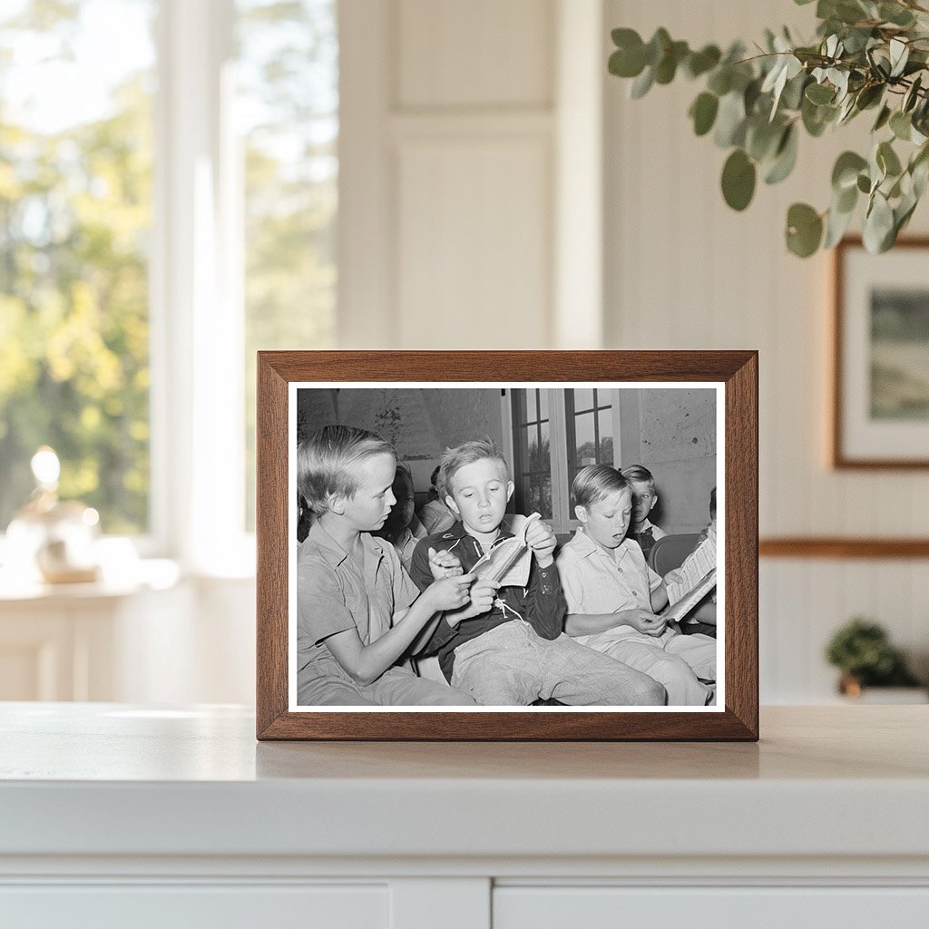 Boys Singing at Sunday School Casa Grande Valley Farms 1940