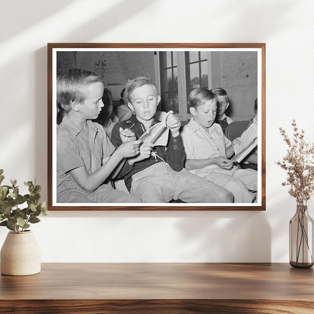 Boys Singing at Sunday School Casa Grande Valley Farms 1940