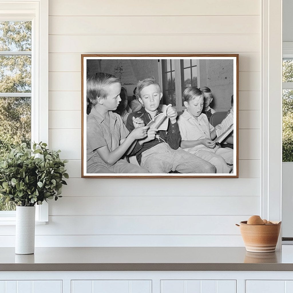 Boys Singing at Sunday School Casa Grande Valley Farms 1940