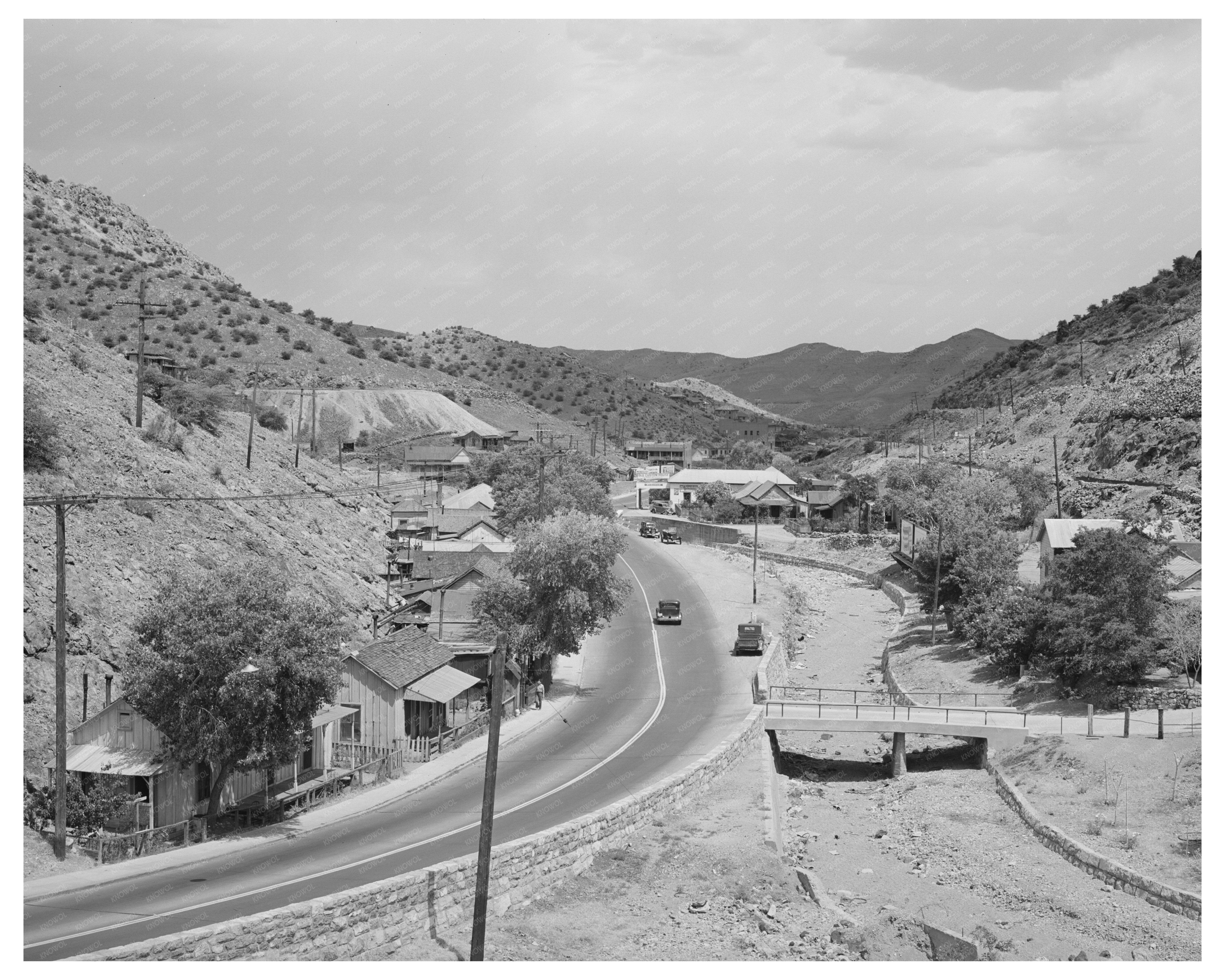 Highway View in Bisbee Arizona May 1940