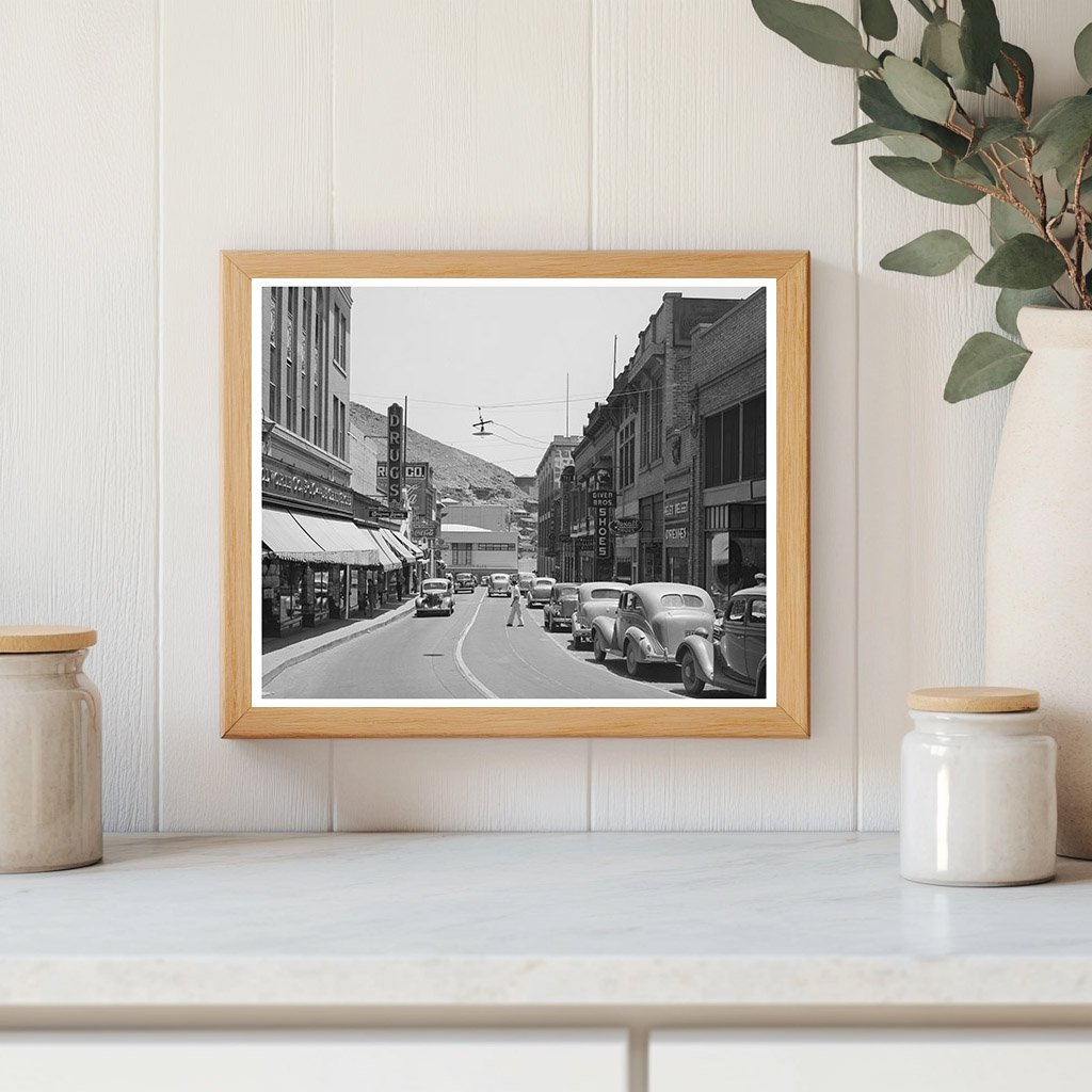 Main Street Bisbee Arizona May 1940 Black and White Photo