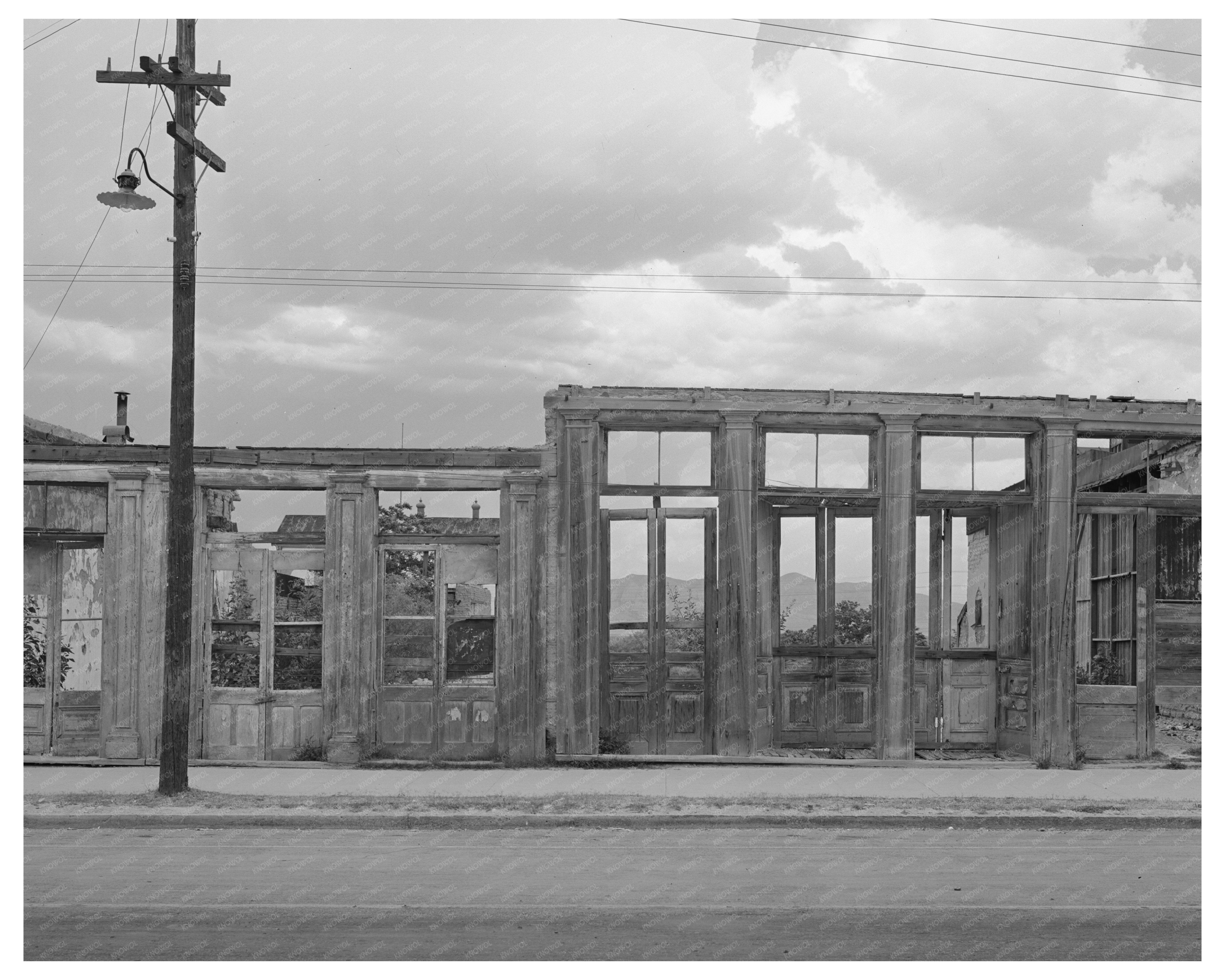 Tombstone Arizona Main Street Remnants May 1940