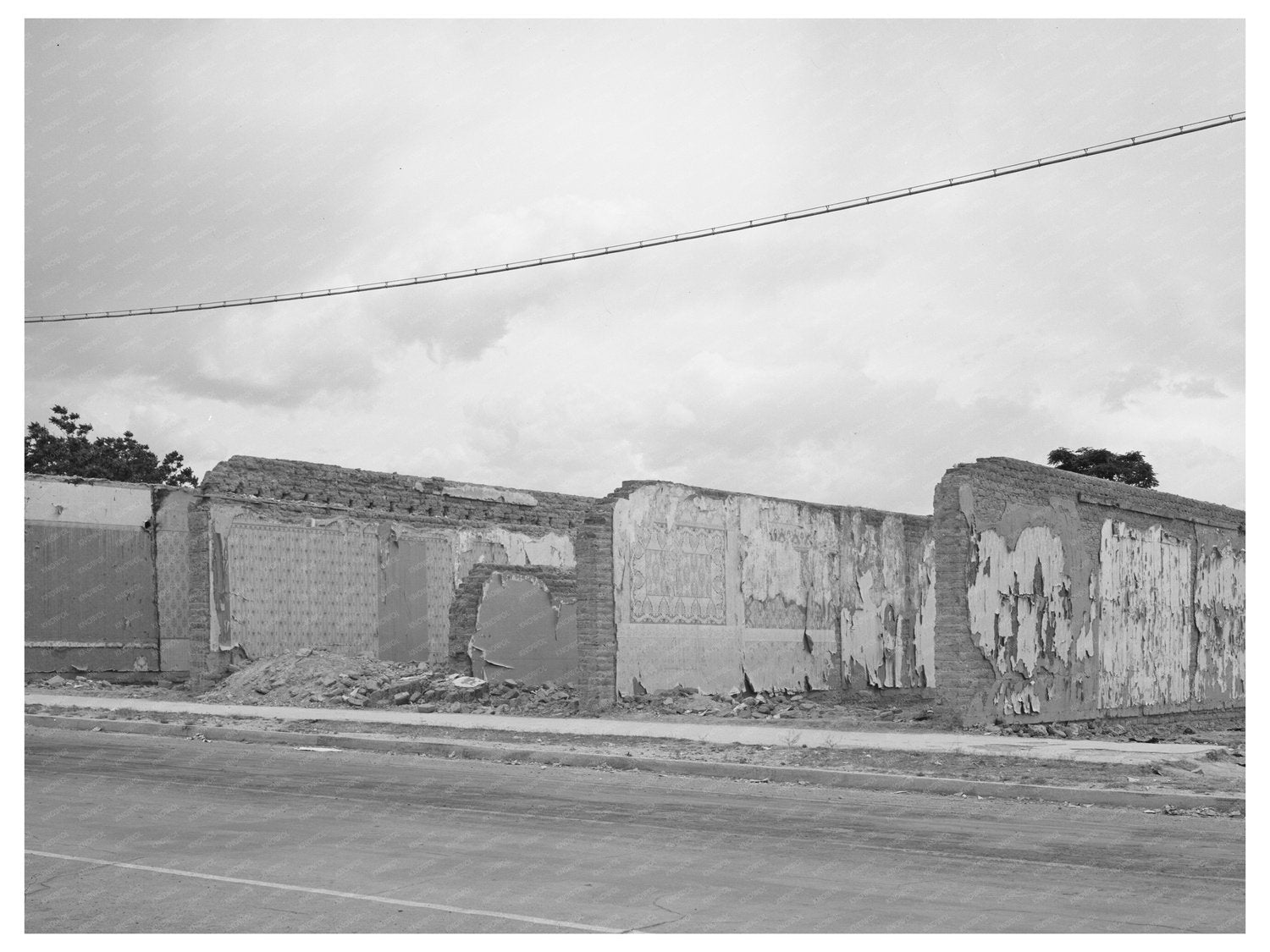 Crumbling Walls of Tombstone Arizona May 1940