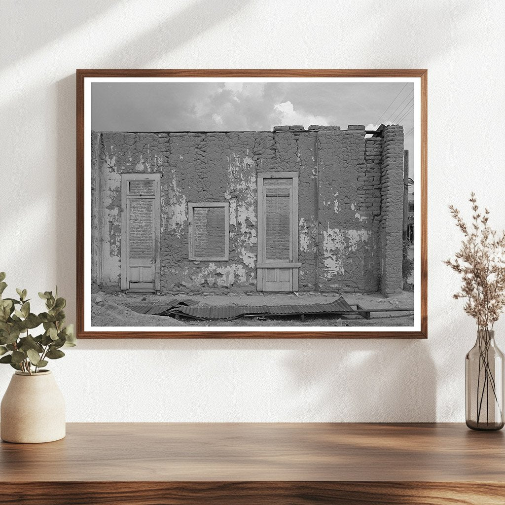 Abandoned Adobe Building in Tombstone Arizona 1940