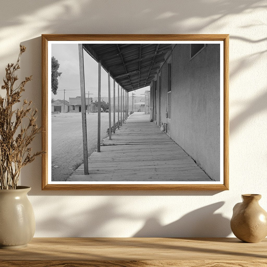 Tombstone Arizona Sidewalk May 1940 Historical Image