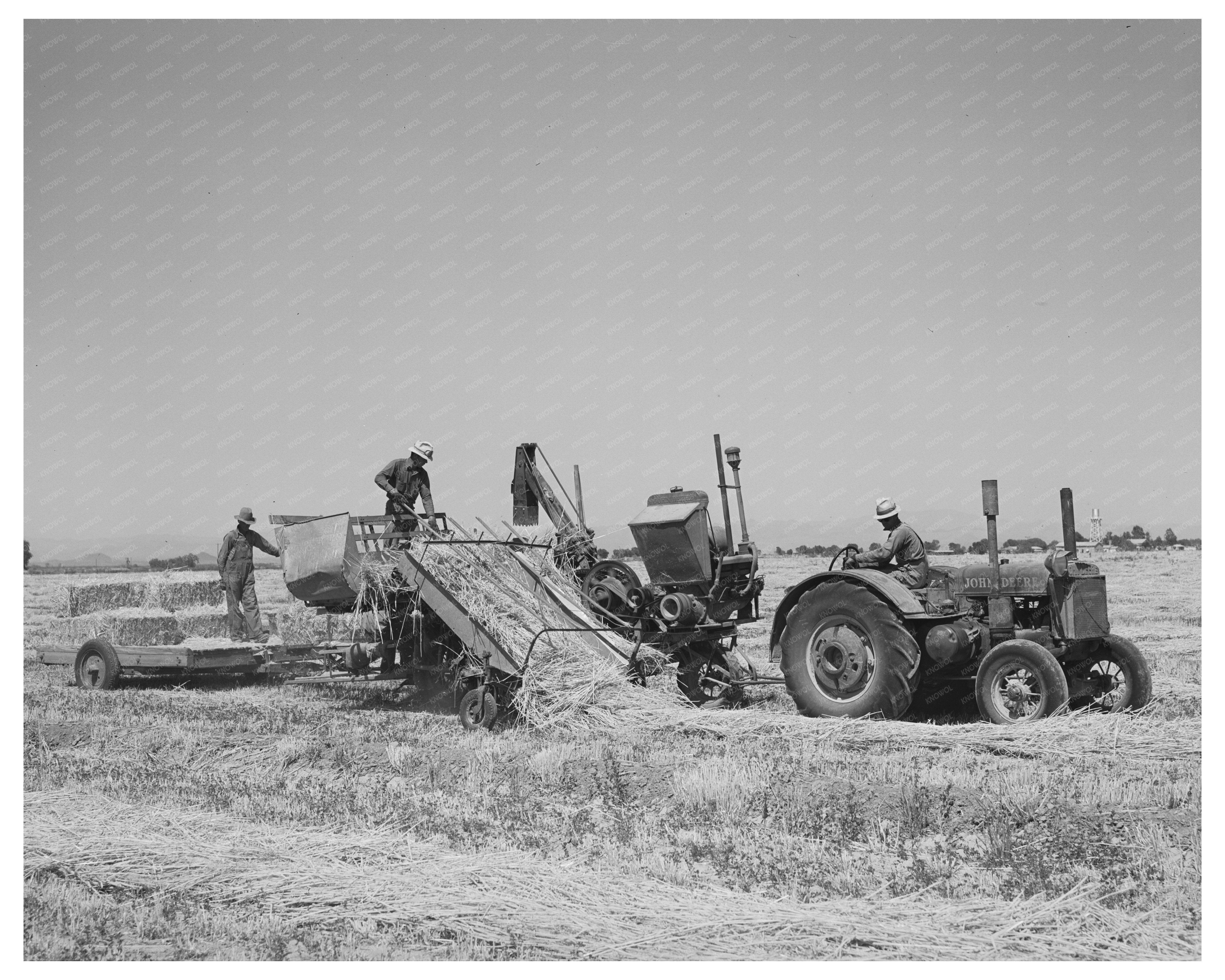 Hay Picker-Up and Chopper Casa Grande Valley Farms 1940