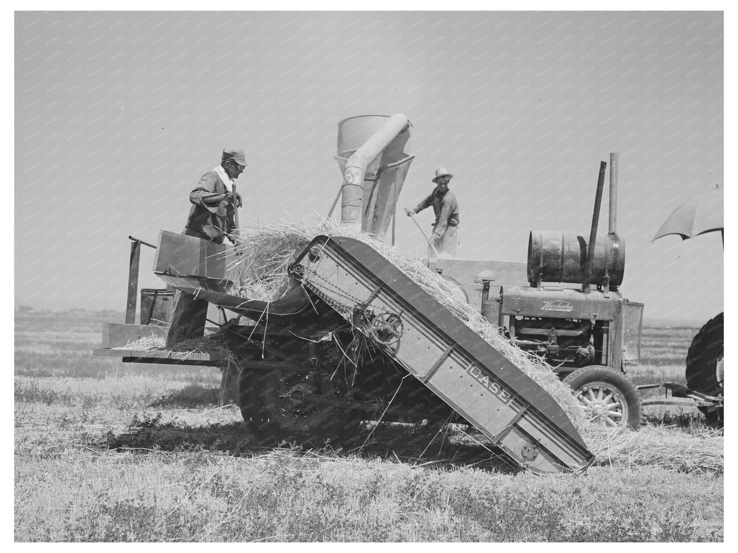 Hay Machine Operation Casa Grande Valley Farms 1940