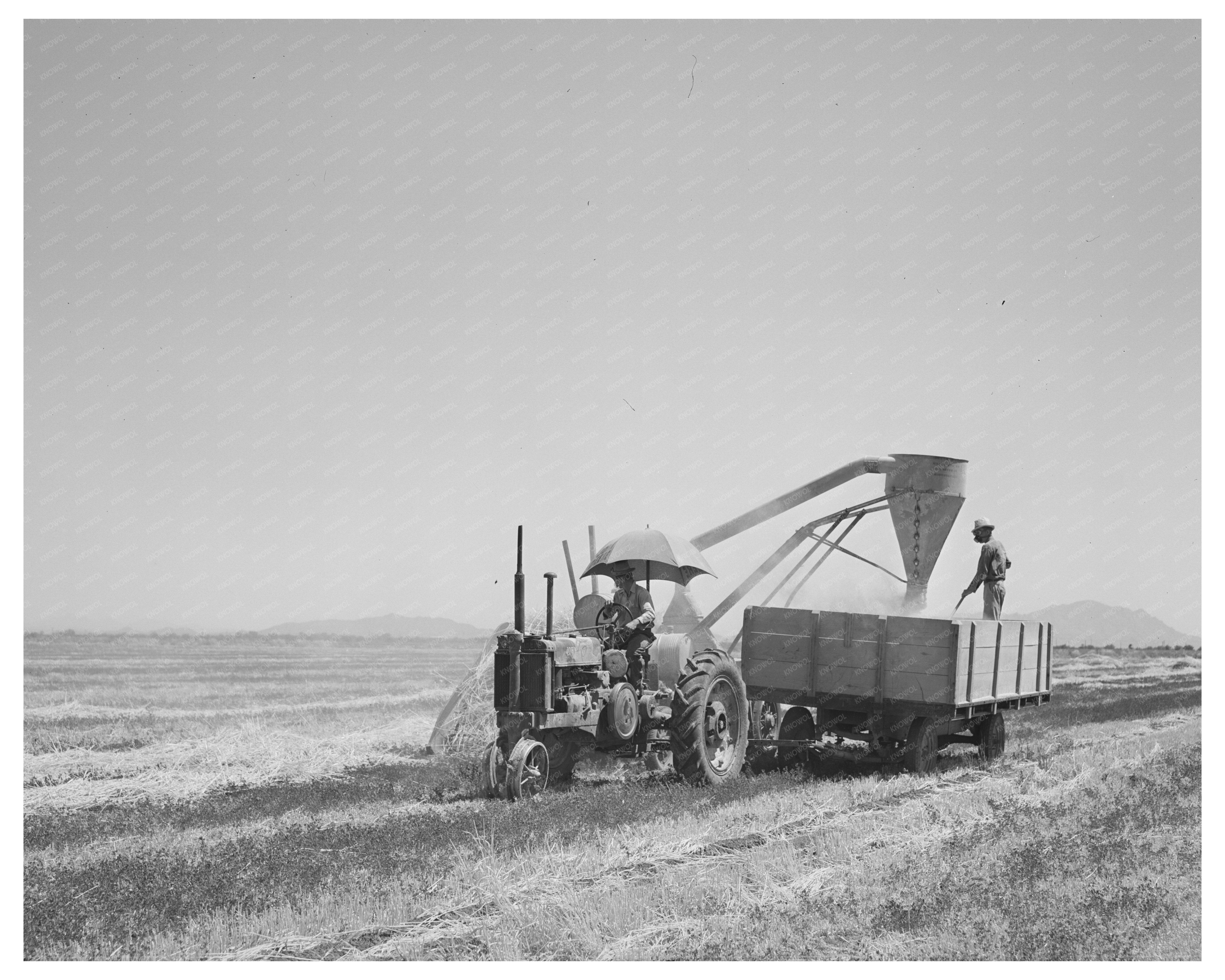 Hay Machine at Casa Grande Valley Farms May 1940
