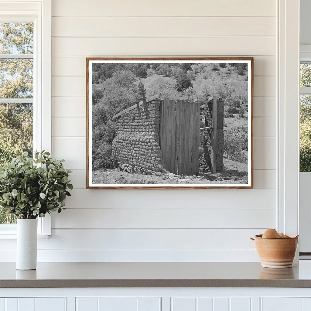 Georgetown New Mexico Adobe Buildings Remains May 1940