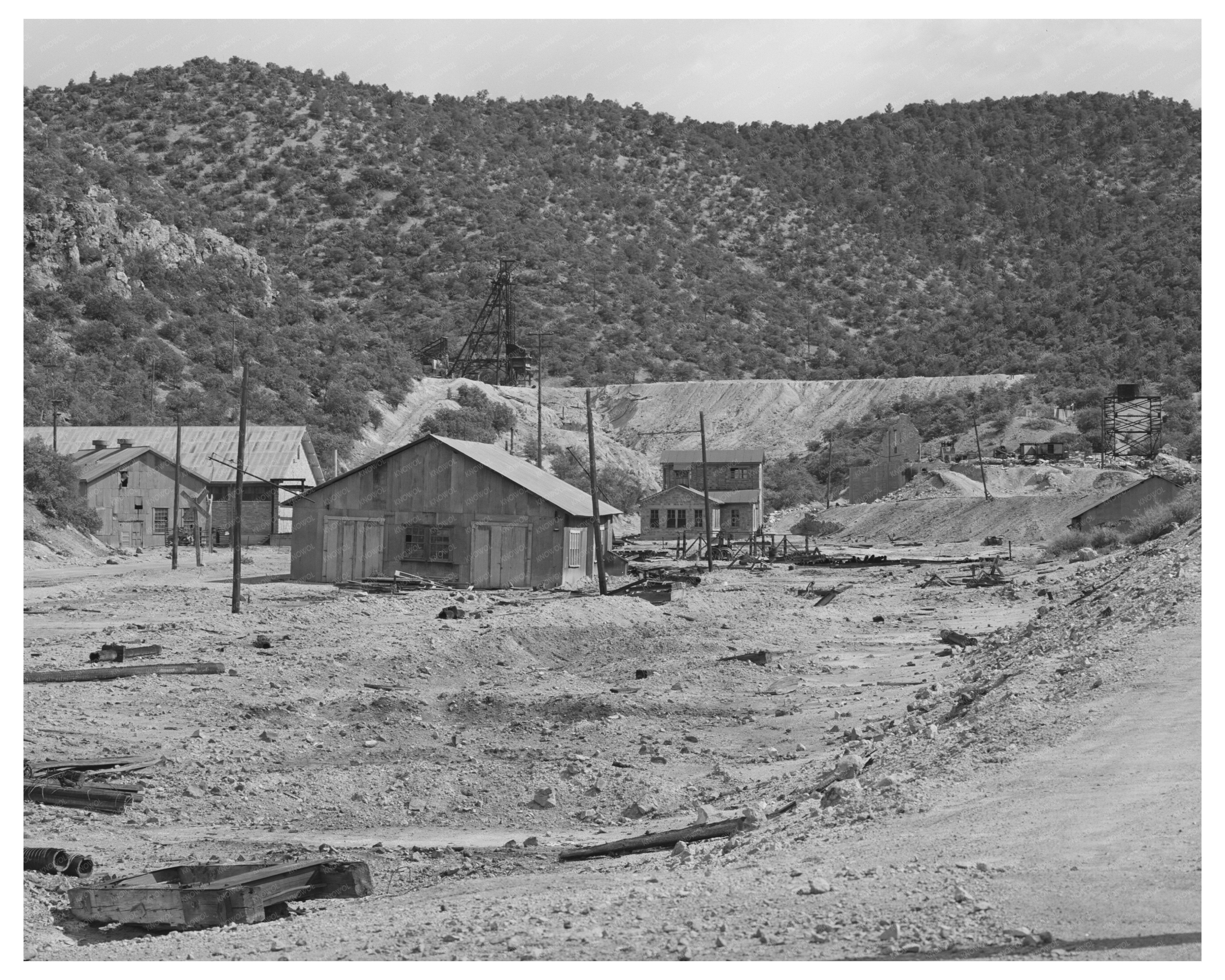 Burro Mountain Tyrone New Mexico Vintage Photo 1940
