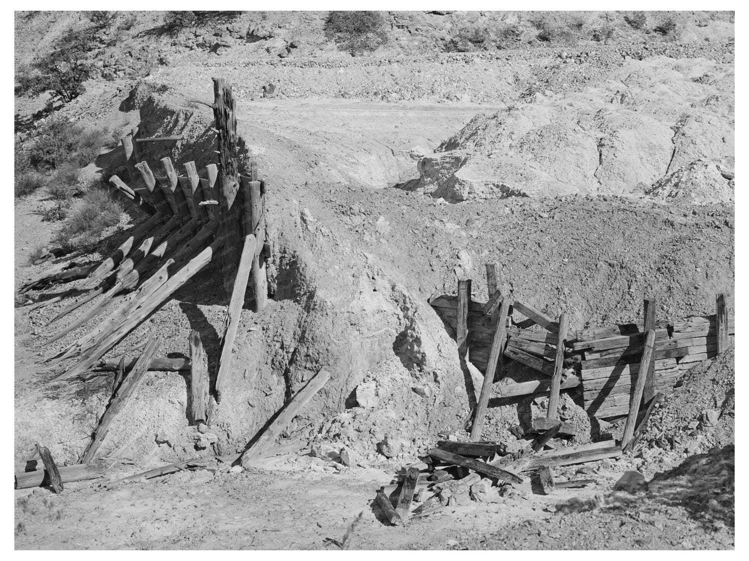Abandoned Copper Mine Remains Leopold New Mexico 1940