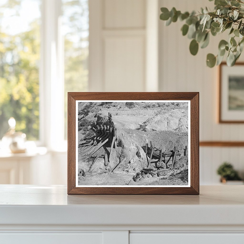 Abandoned Copper Mine Remains Leopold New Mexico 1940
