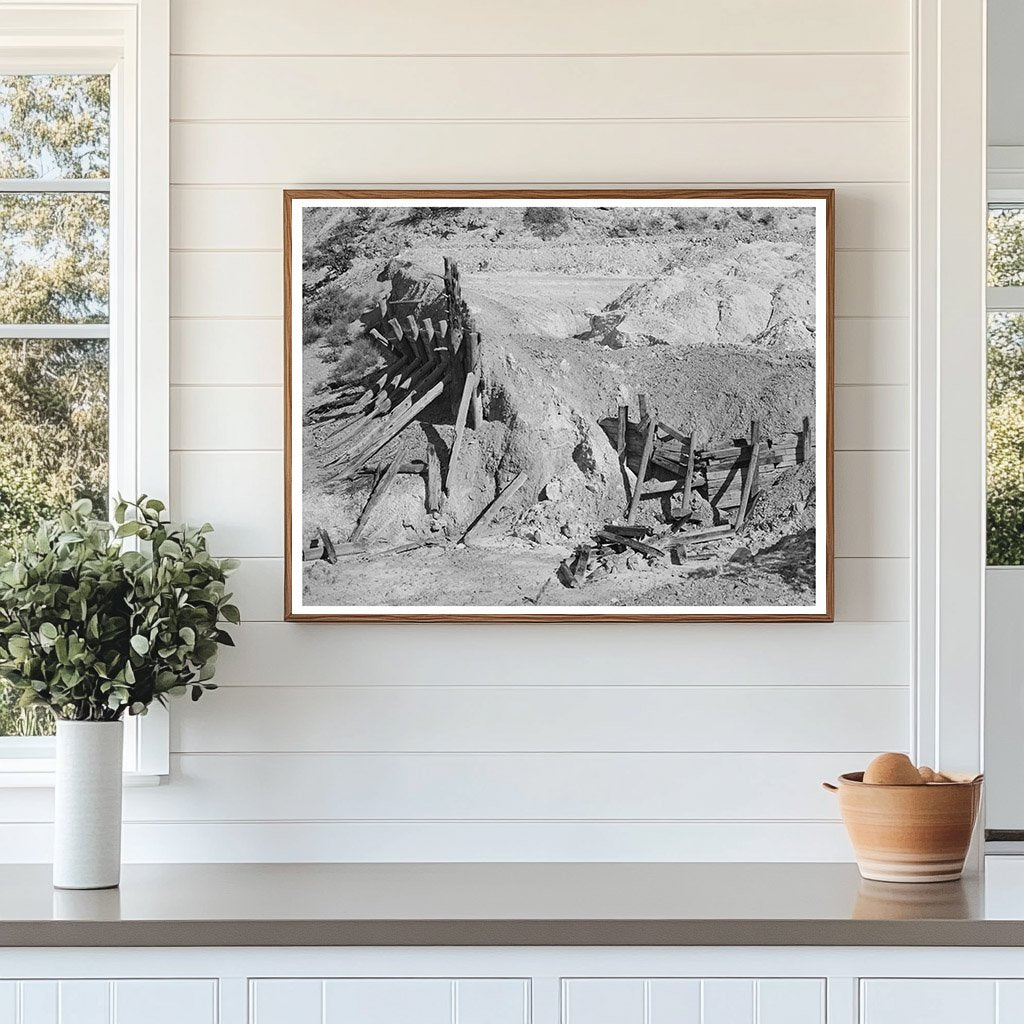 Abandoned Copper Mine Remains Leopold New Mexico 1940