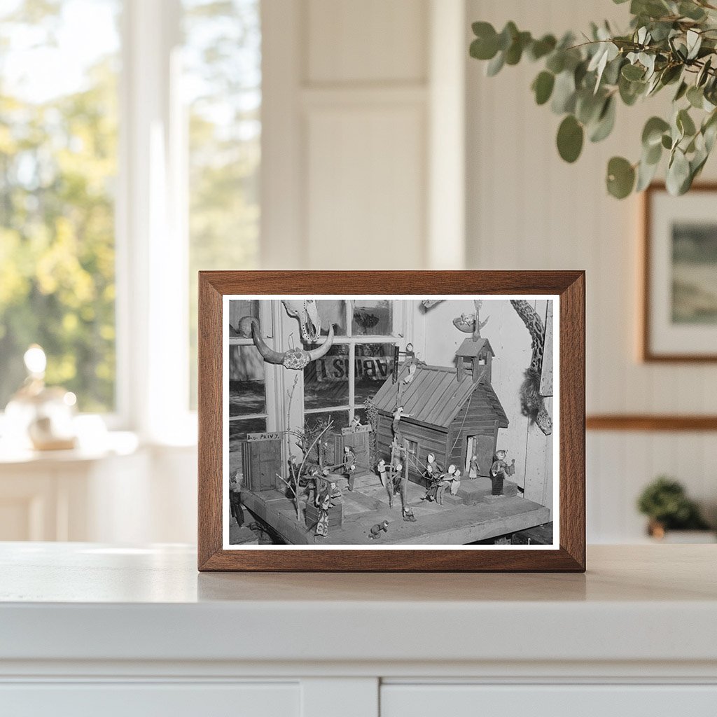 Red Schoolhouse Model by Homer Tate Safford Arizona 1940