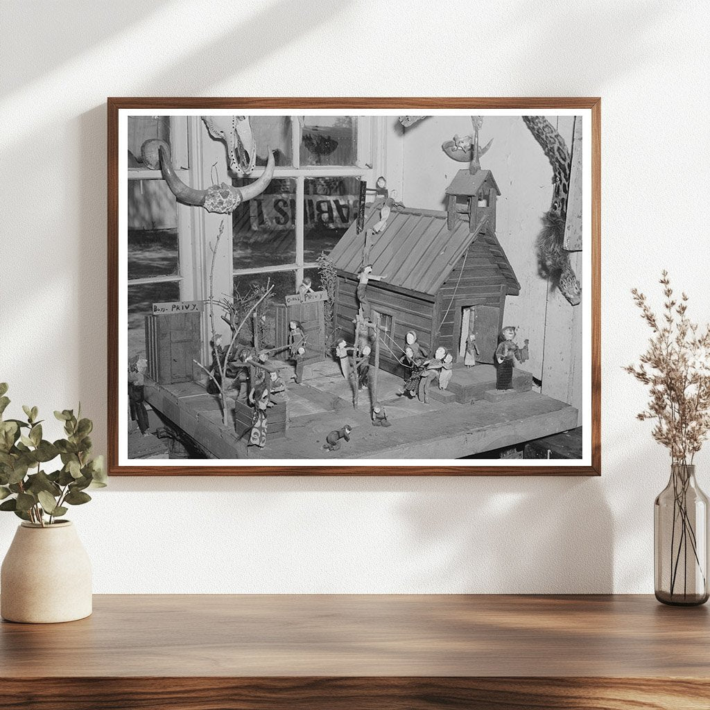 Red Schoolhouse Model by Homer Tate Safford Arizona 1940