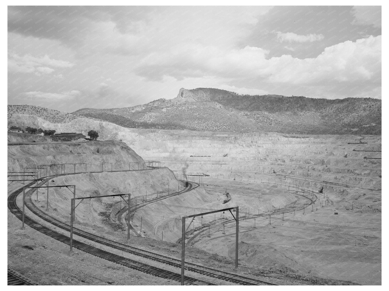 Santa Rita New Mexico Open-Pit Copper Mine May 1940