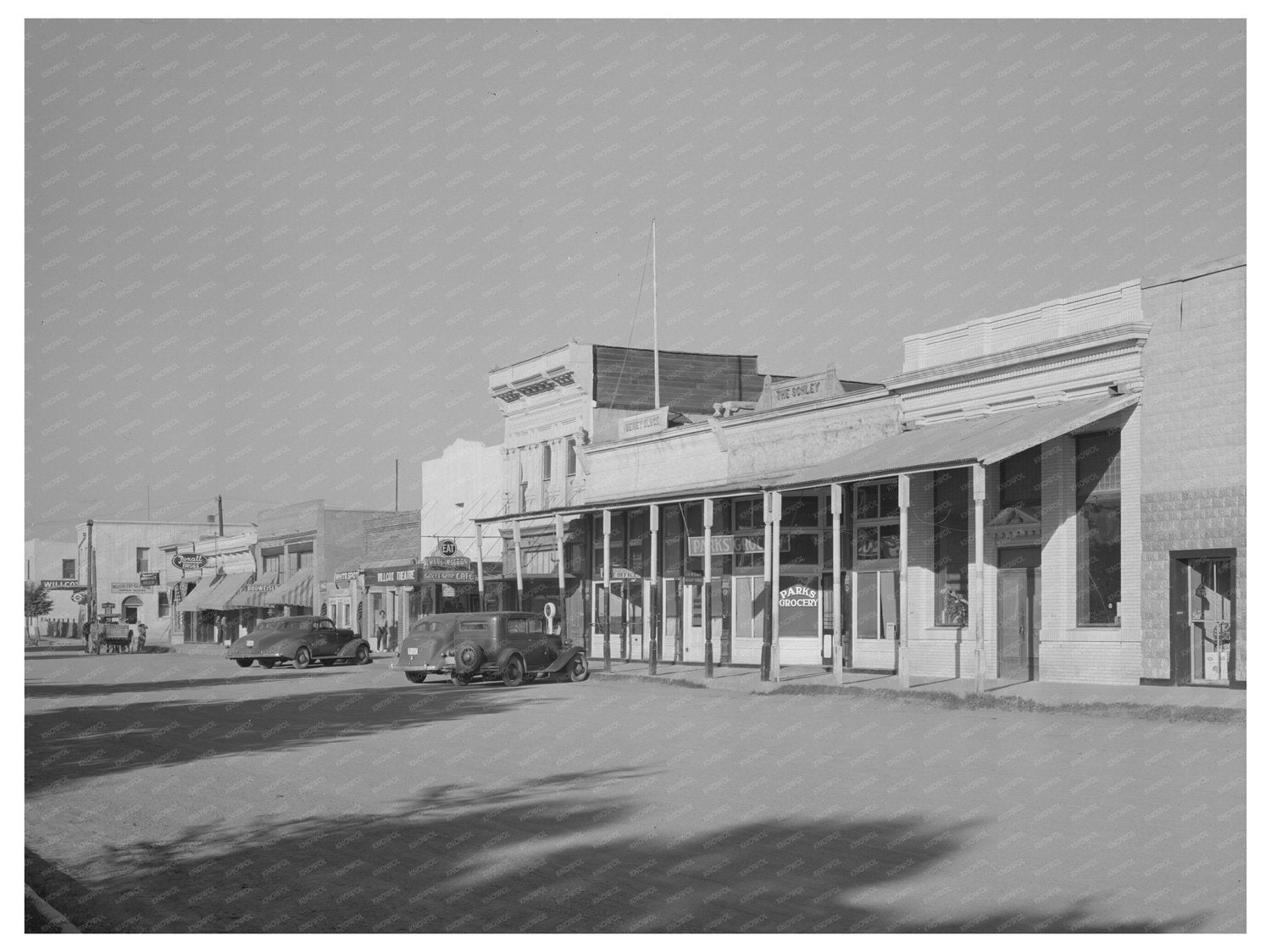 Willcox Arizona Main Street May 1940 Vintage Image