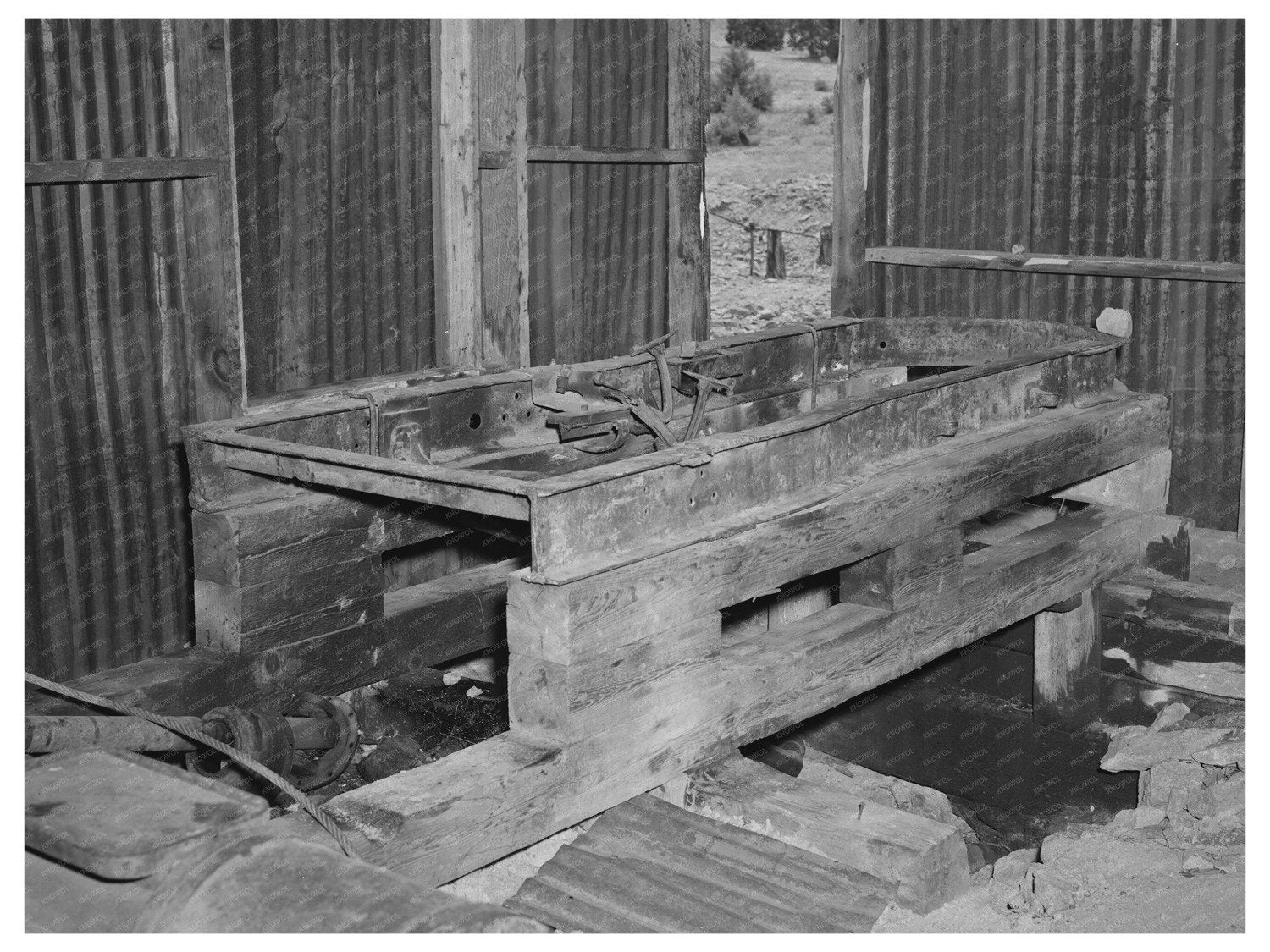 Vintage Gold Mining Machinery Pinos Altos New Mexico 1940