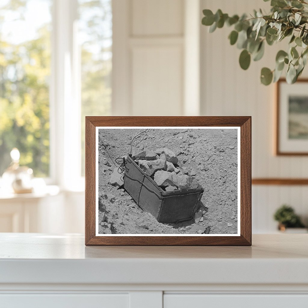 Vintage Ore Bucket and Gold Ore at Pinos Altos Mine 1940