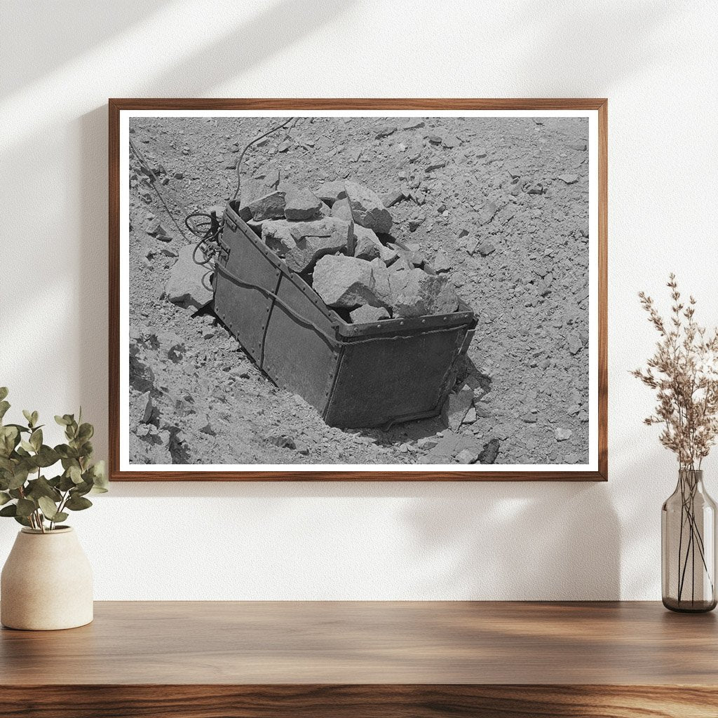 Vintage Ore Bucket and Gold Ore at Pinos Altos Mine 1940