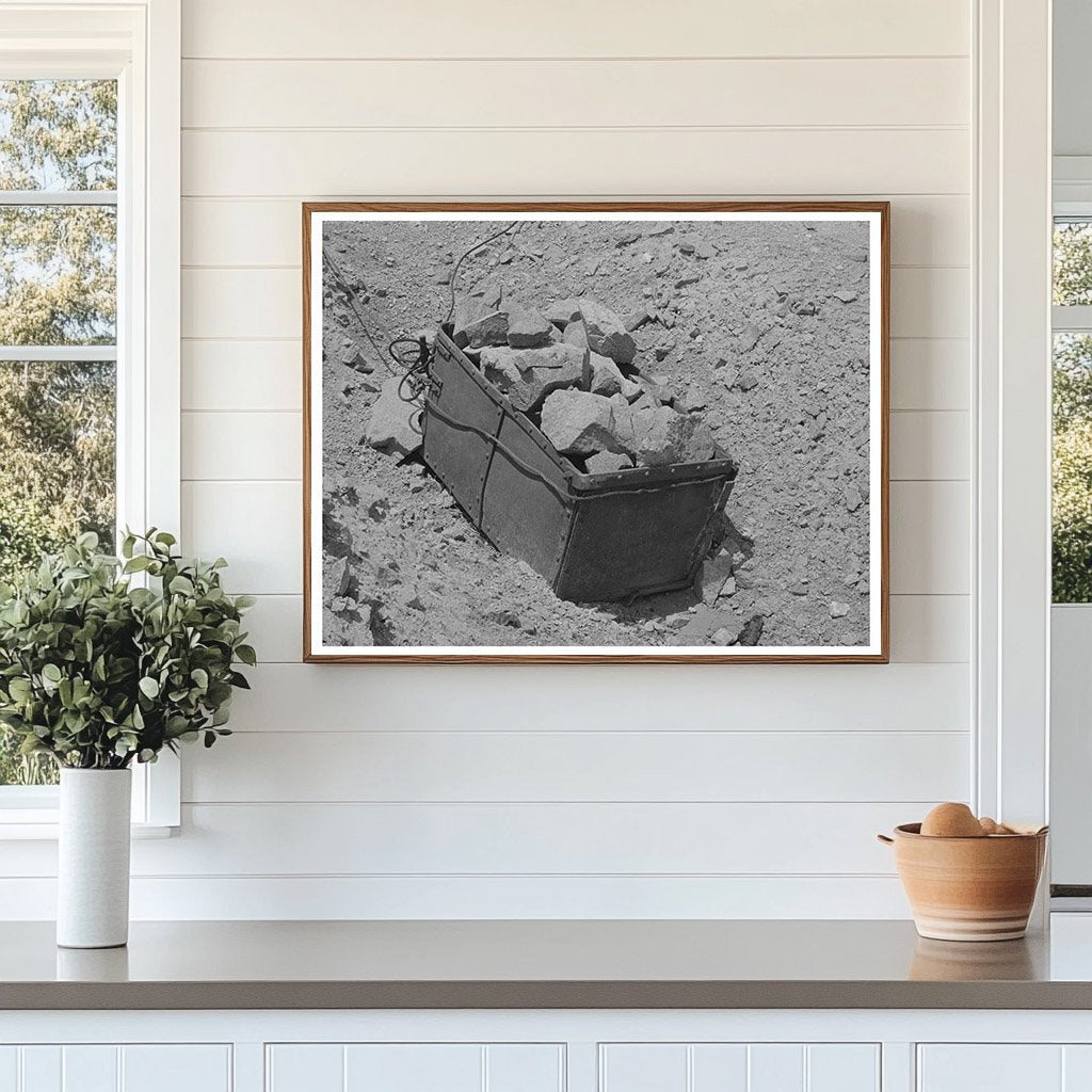 Vintage Ore Bucket and Gold Ore at Pinos Altos Mine 1940