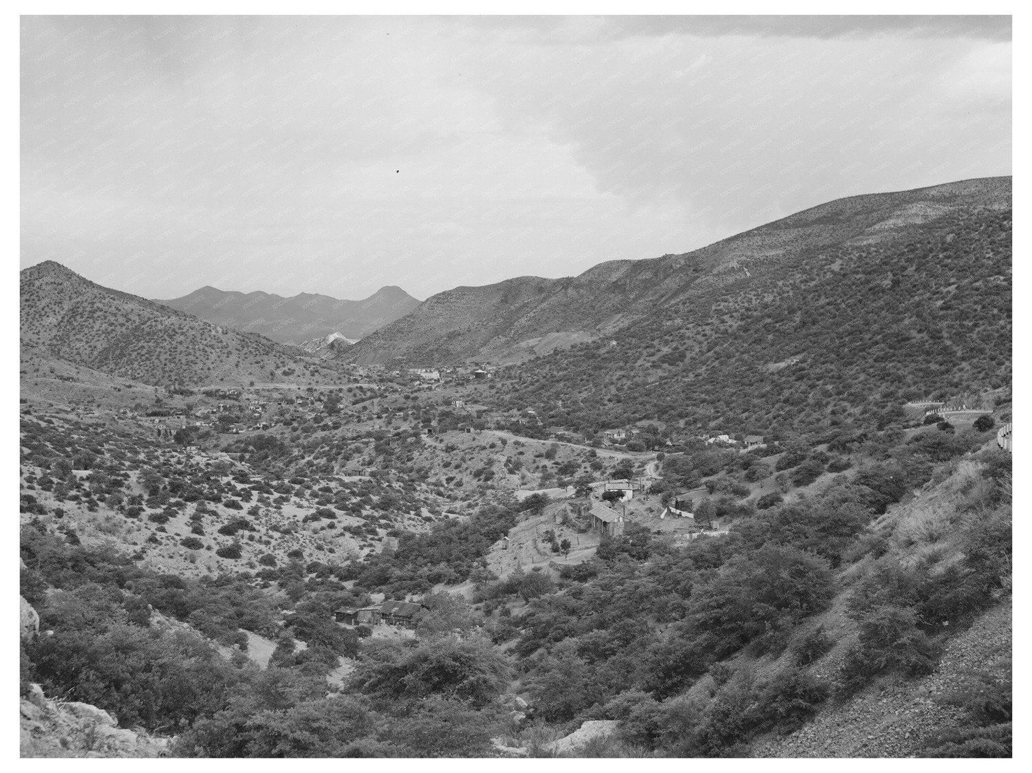 Vintage Bisbee Arizona Landscape Photo May 1940
