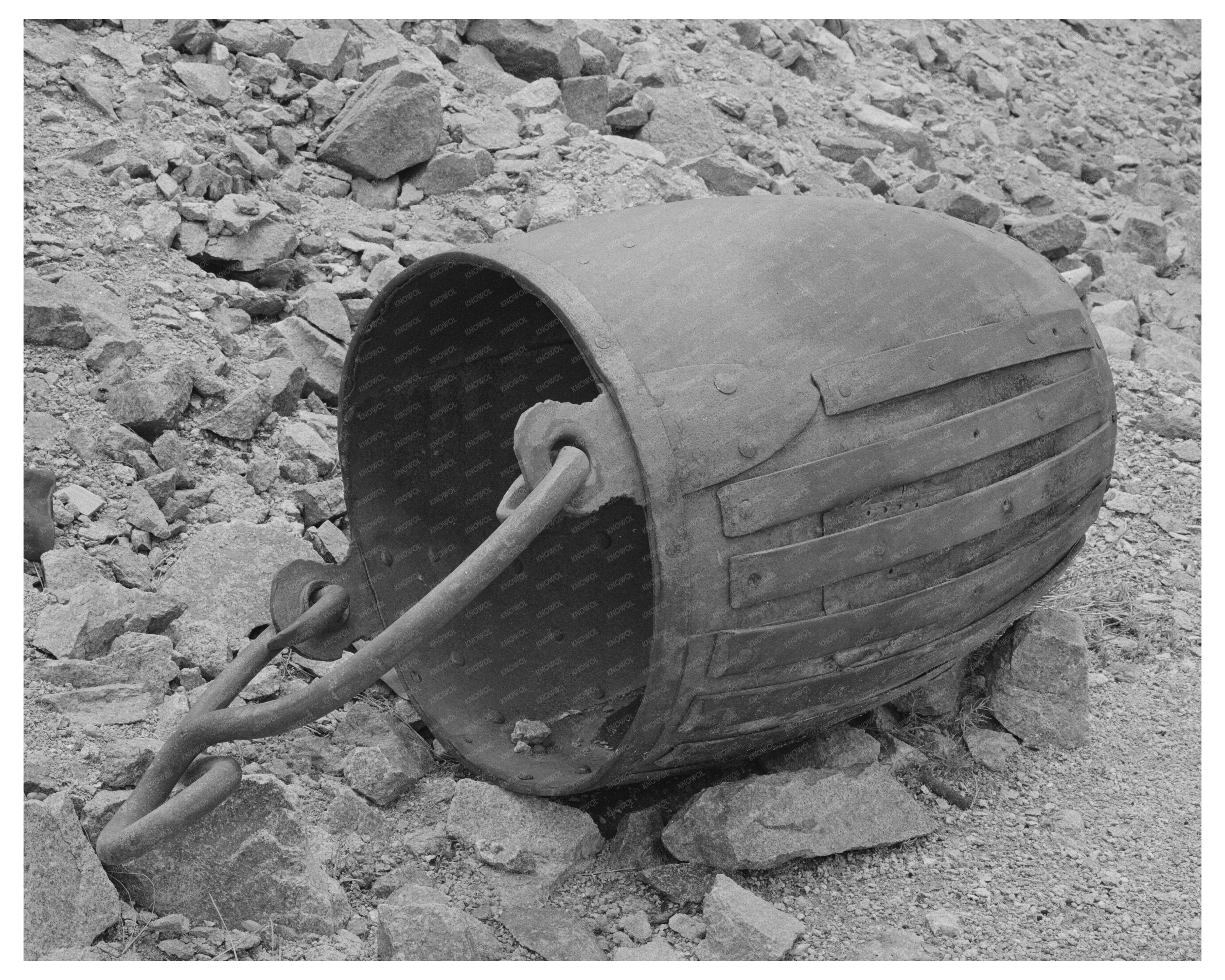 Gold Ore Bucket at Abandoned Mine Pinos Altos 1940