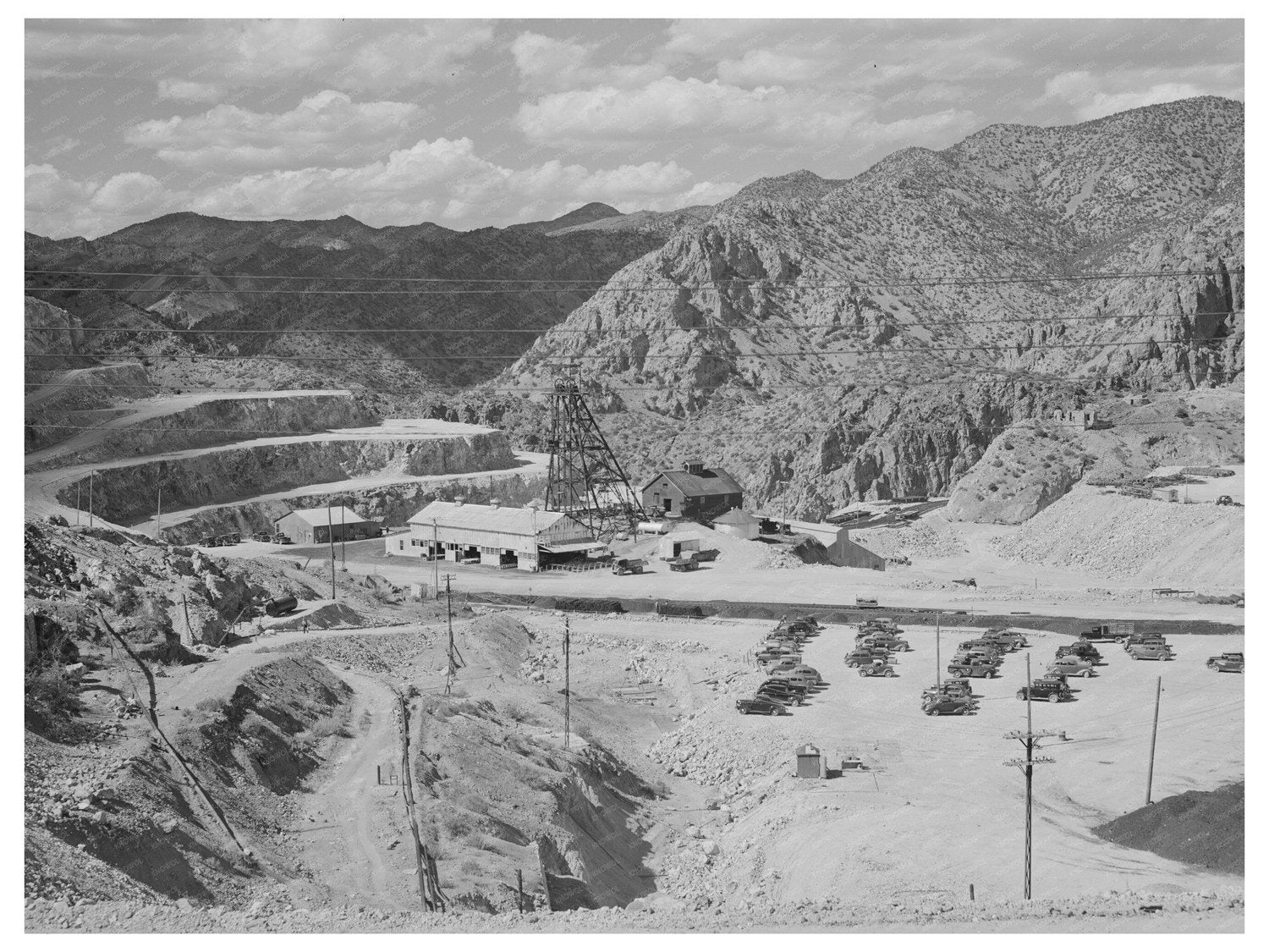 Morenci Arizona Open Pit Copper Mine May 1940