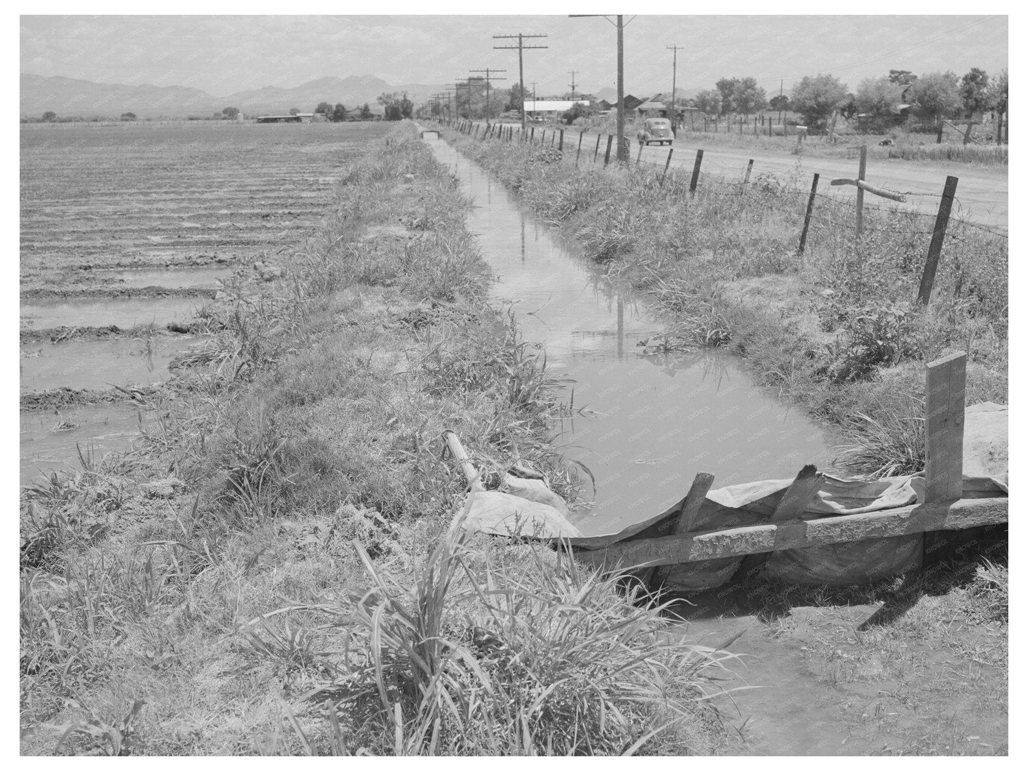 Irrigation Ditch in Solomonsville Arizona May 1940