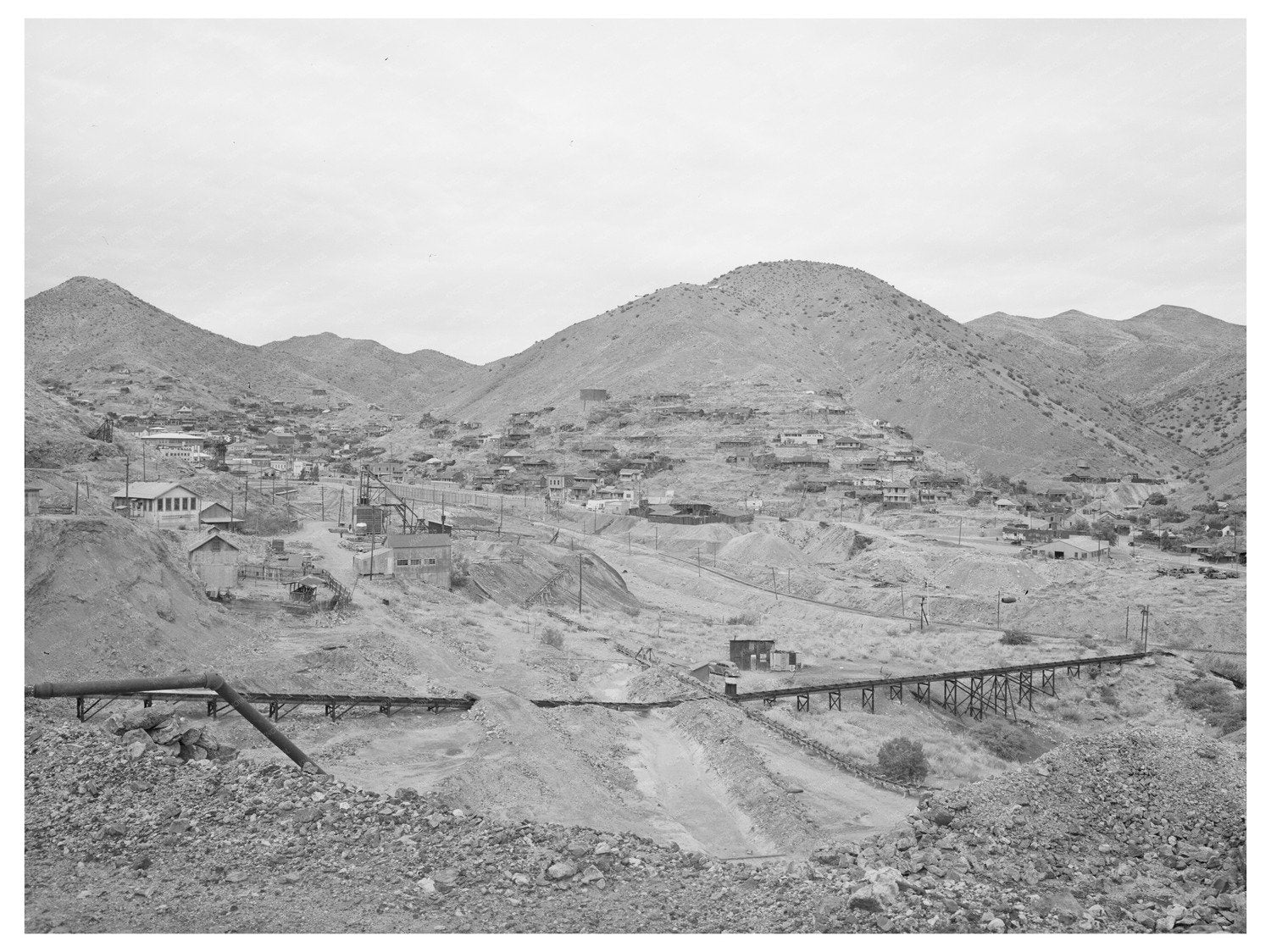 Vintage Scene from Bisbee Arizona May 1940