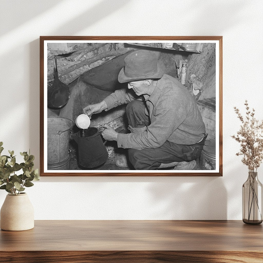 Eugene Davis Gold Prospector Coffee in Pinos Altos 1940