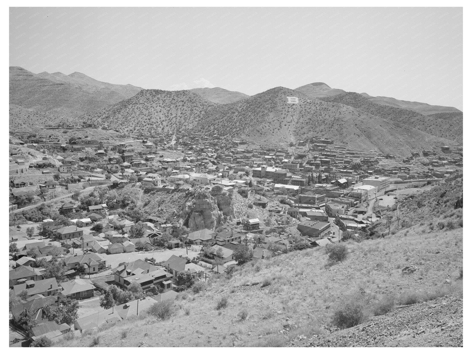 Bisbee Arizona Mining Town Scene May 1940