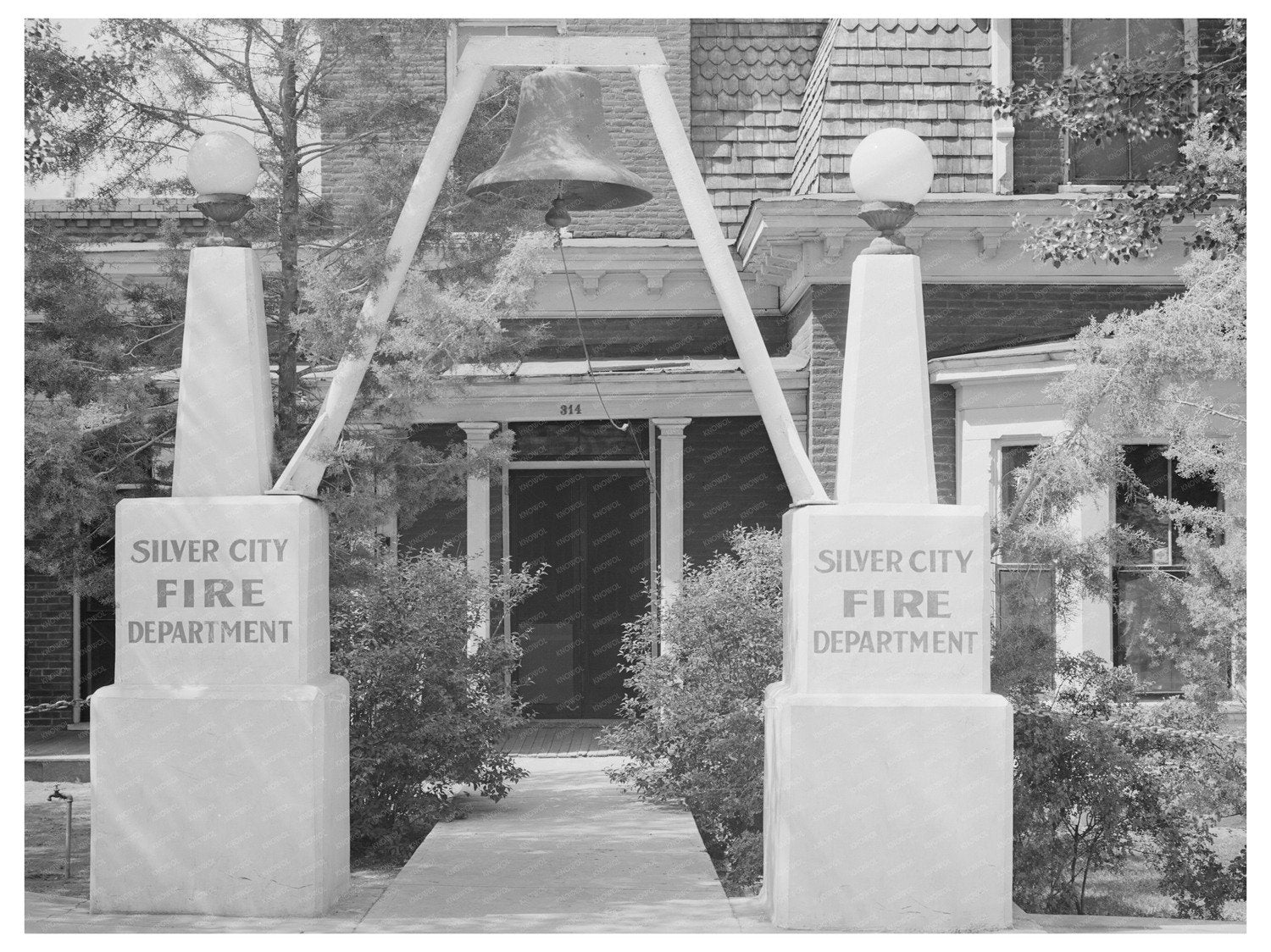 Silver City Fire Department Entrance New Mexico 1940