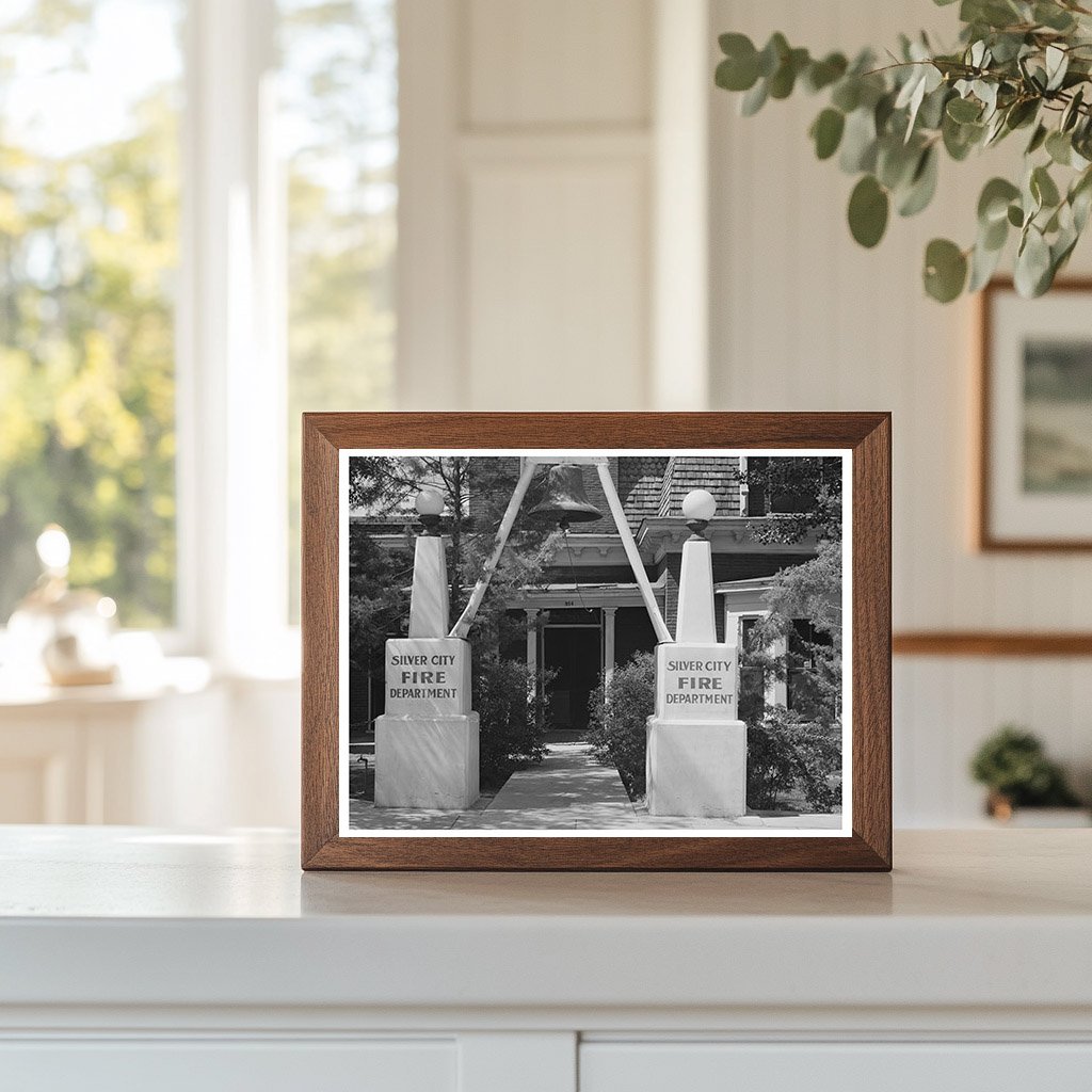 Silver City Fire Department Entrance May 1940 Vintage Photo