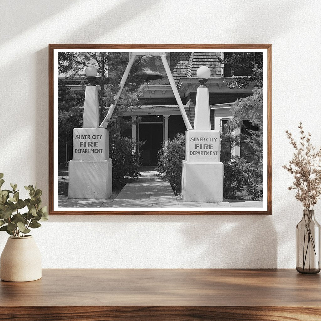 Silver City Fire Department Entrance May 1940 Vintage Photo