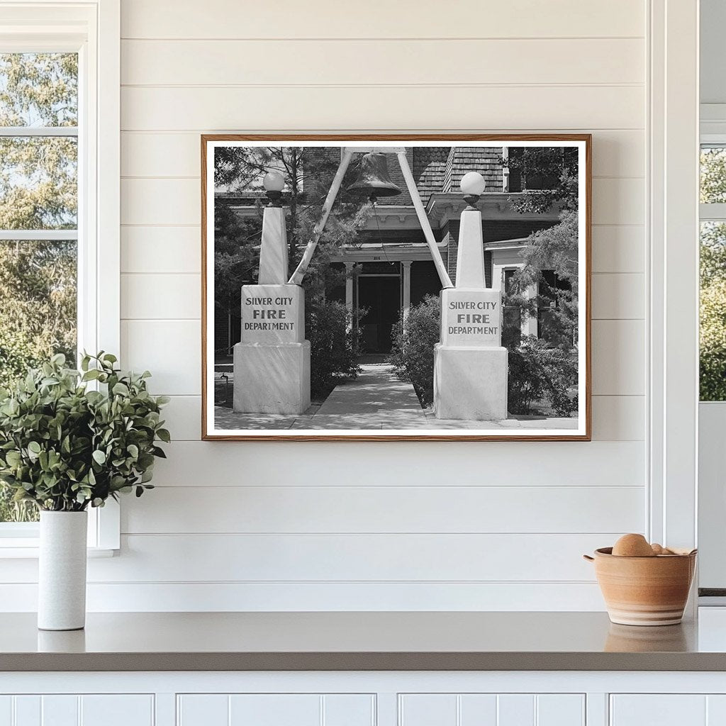 Silver City Fire Department Entrance May 1940 Vintage Photo