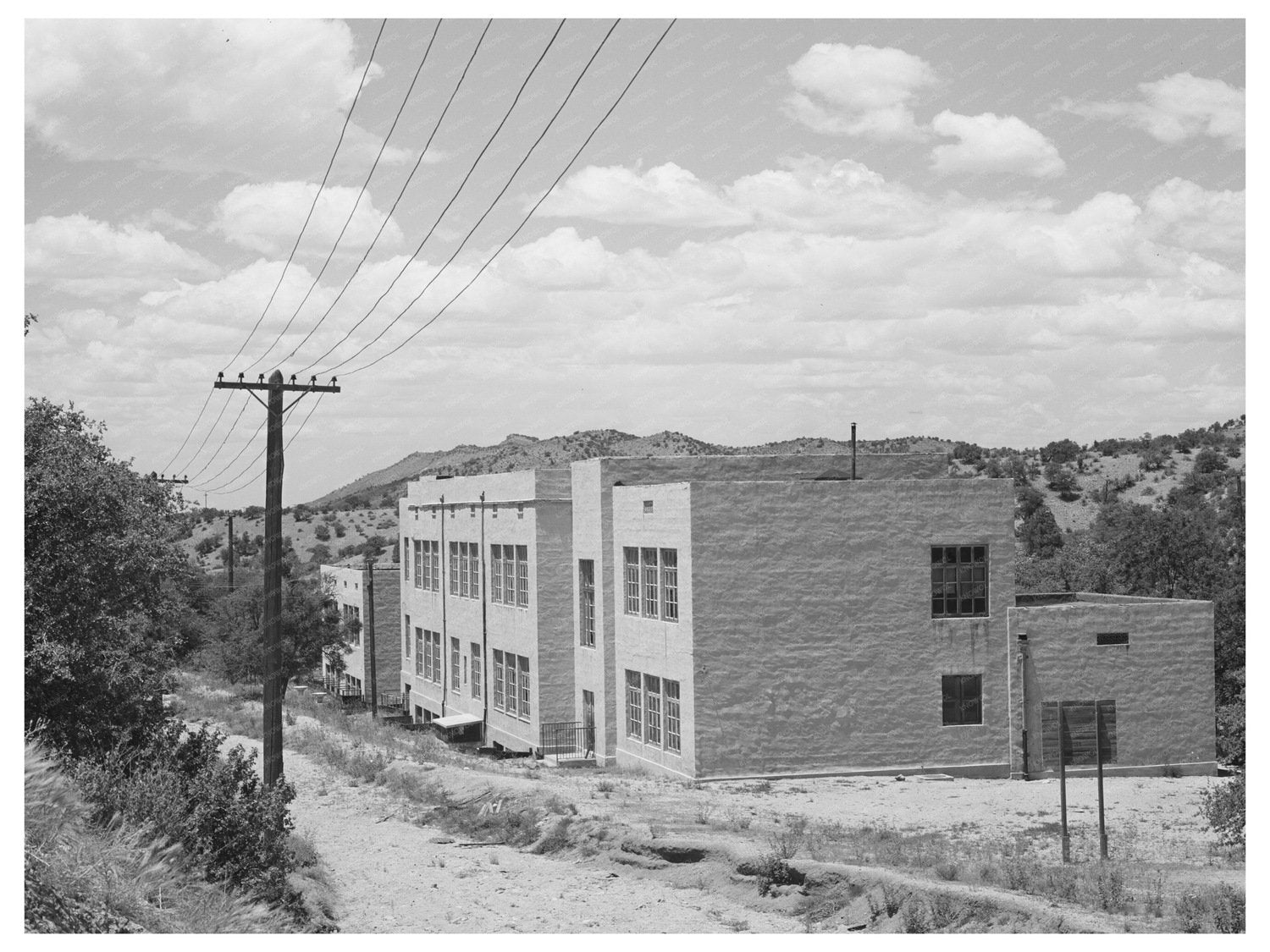 Abandoned School Buildings Tyrone New Mexico May 1940