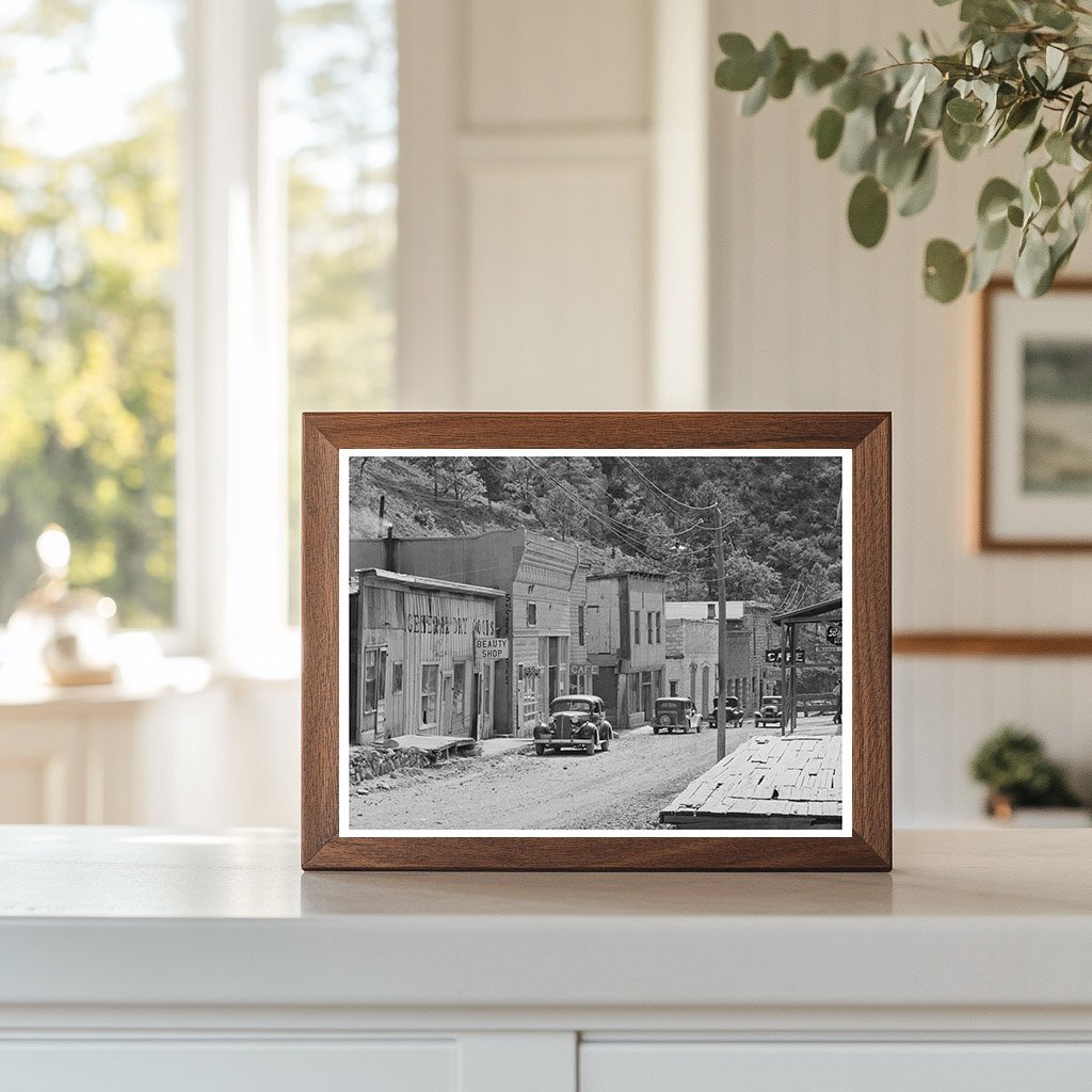 Mogollon New Mexico Main Street Vintage Photo May 1940