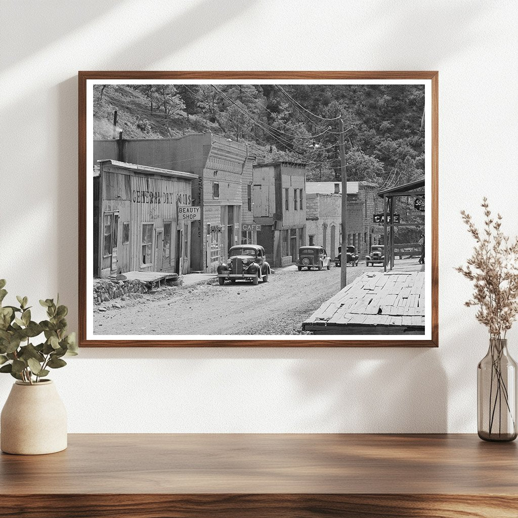 Mogollon New Mexico Main Street Vintage Photo May 1940