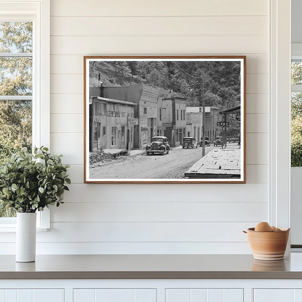 Mogollon New Mexico Main Street Vintage Photo May 1940